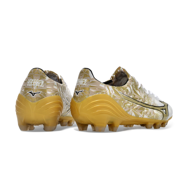 Mizuno Alpha White and Gold FG