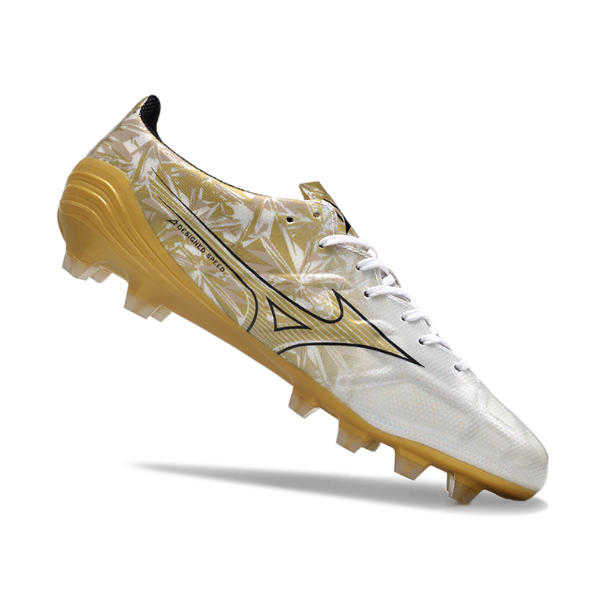 Mizuno Alpha White and Gold FG