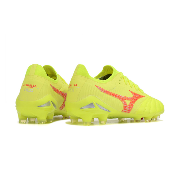 Mizuno Morelia Neo IV Elite Yellow and Red FG