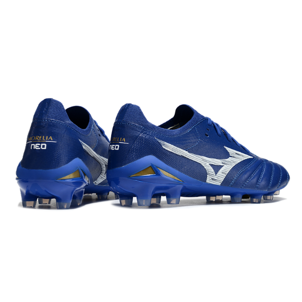 Mizuno Morelia Neo IV Elite Blue and White FG