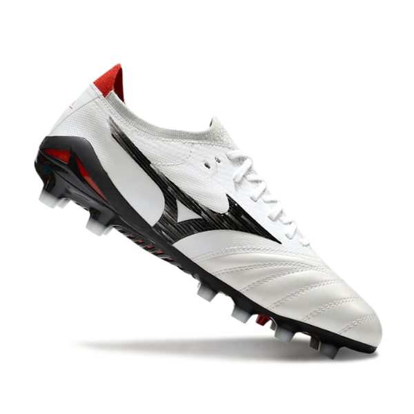 Mizuno Morelia Neo IV Elite White Black and Red FG