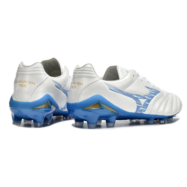 Mizuno Morelia Neo IV Pro White and Blue FG