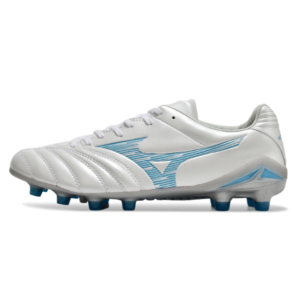 Mizuno Morelia Neo IV Pro White and Light Blue FG