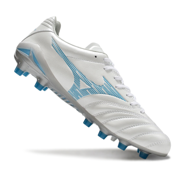 Mizuno Morelia Neo IV Pro White and Light Blue FG