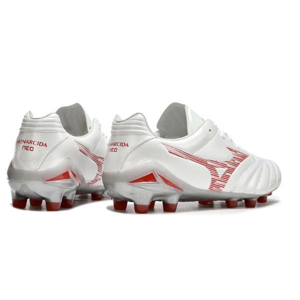 Mizuno Morelia Neo IV Pro White and Red FG