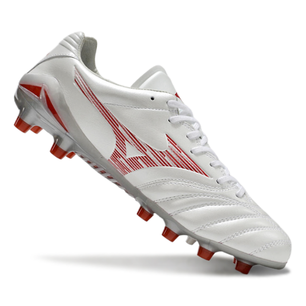 Mizuno Morelia Neo IV Pro White and Red FG