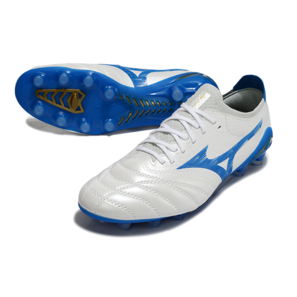 Mizuno Morelia Neo IV Elite White and Blue FG