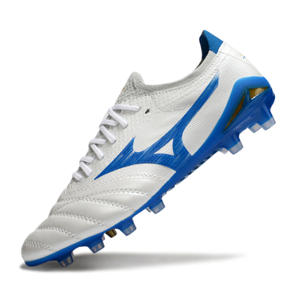 Mizuno Morelia Neo IV Elite White and Blue FG