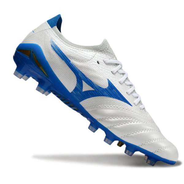Mizuno Morelia Neo IV Elite White and Blue FG