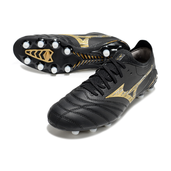 Mizuno Morelia Neo IV Elite Black and Gold FG