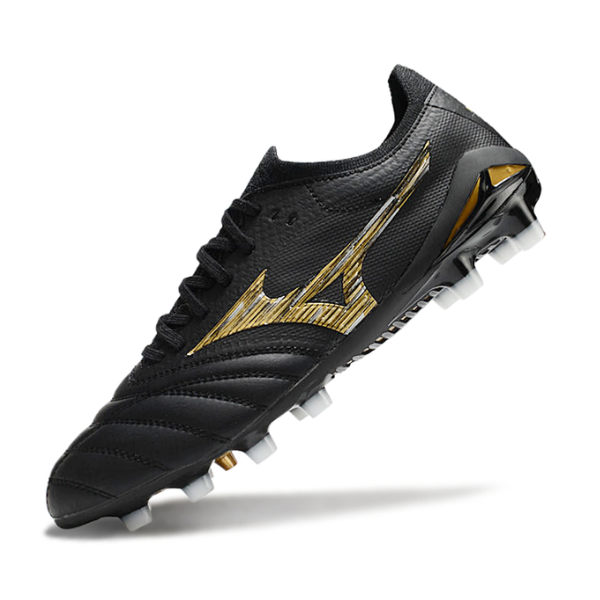 Mizuno Morelia Neo IV Elite Black and Gold FG