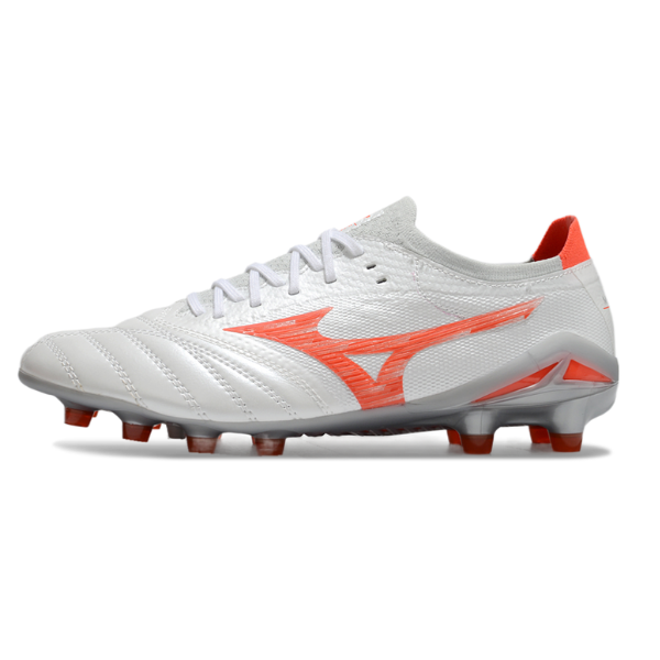Mizuno Morelia Neo IV Pro White and Orange FG