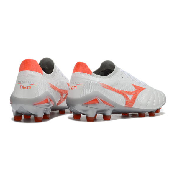 Mizuno Morelia Neo IV Pro White and Orange FG