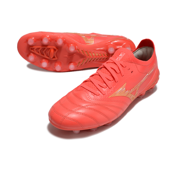 Mizuno Morelia Neo IV Elite Red and Yellow FG