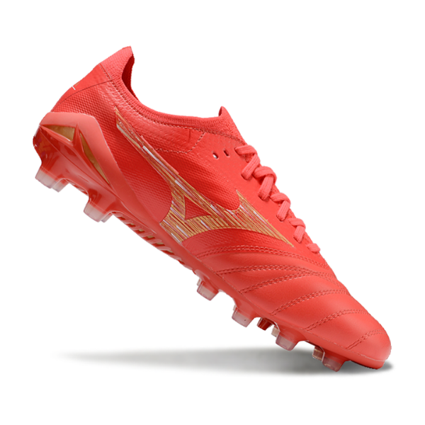Mizuno Morelia Neo IV Elite Red and Yellow FG