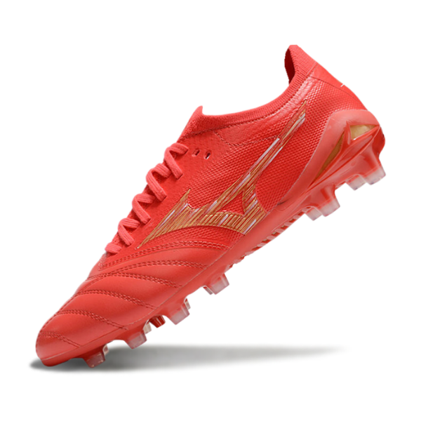 Mizuno Morelia Neo IV Elite Red and Yellow FG