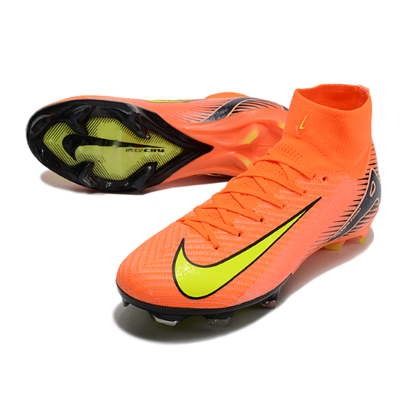 Nike Air Zoom Mercurial Superfly 10 Elite Orange and Black FG
