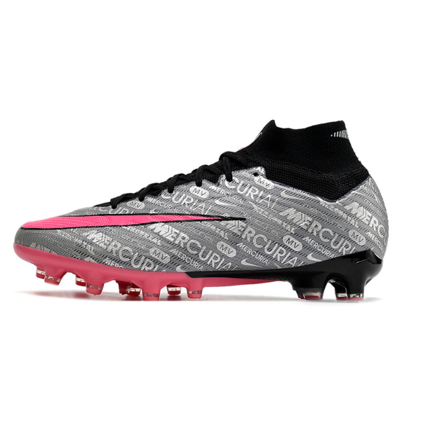 Nike Zoom Mercurial Superfly 9 Elite Grey and Pink AG