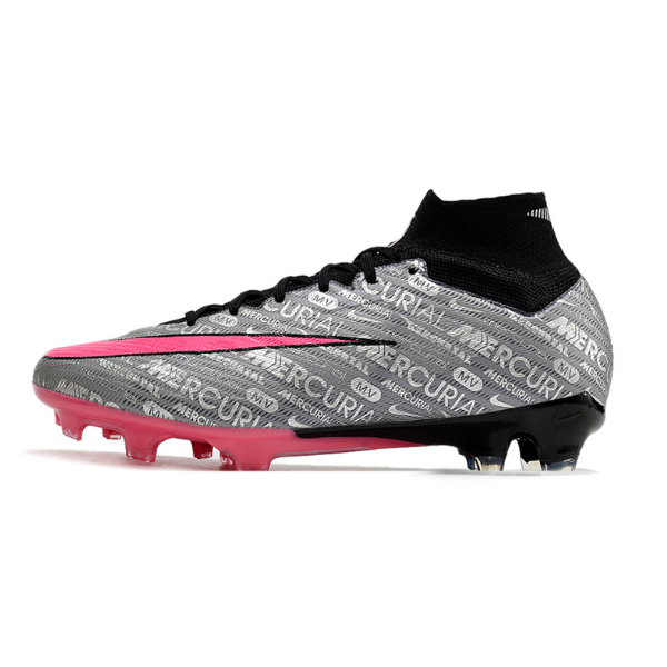 Nike Zoom Mercurial Superfly 9 Elite Gray and Pink FG