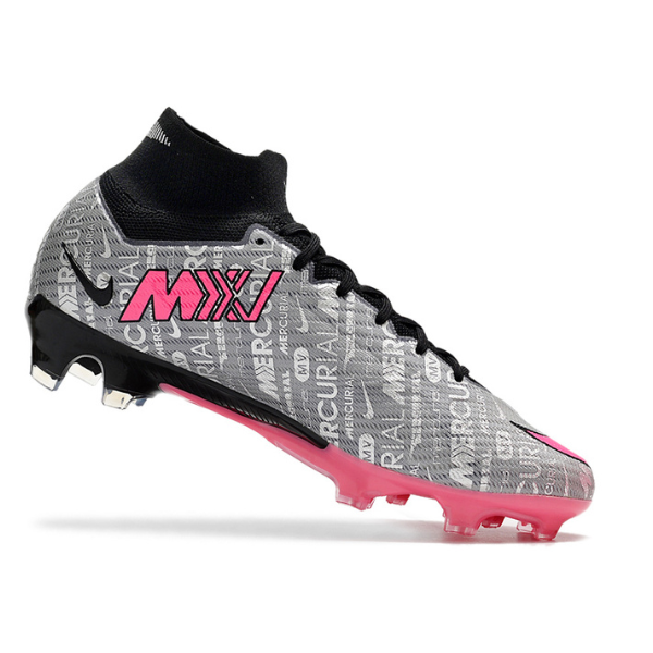 Nike Zoom Mercurial Superfly 9 Elite Gray and Pink FG