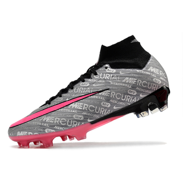 Nike Zoom Mercurial Superfly 9 Elite Gray and Pink FG