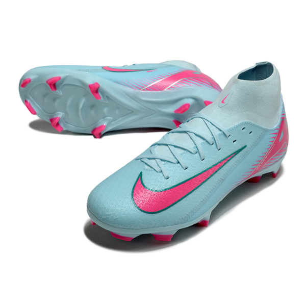 Nike Air Zoom Mercurial Superfly 10 Academy Light Blue and Pink FG