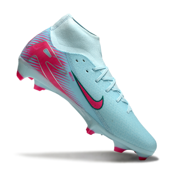 Nike Air Zoom Mercurial Superfly 10 Academy Light Blue and Pink FG