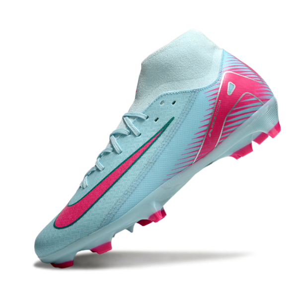 Nike Air Zoom Mercurial Superfly 10 Academy Light Blue and Pink FG