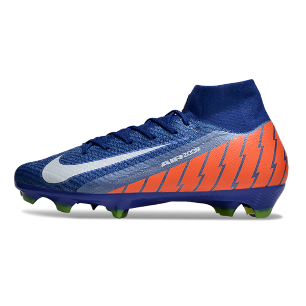 Nike Air Zoom Mercurial Superfly 10 Elite Blue and Orange FG