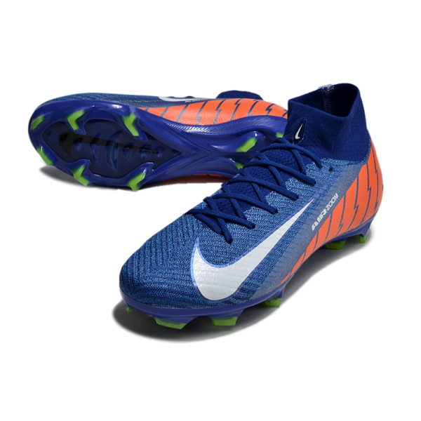 Nike Air Zoom Mercurial Superfly 10 Elite Blue and Orange FG
