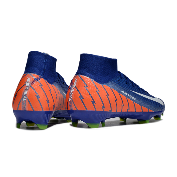 Nike Air Zoom Mercurial Superfly 10 Elite Blue and Orange FG