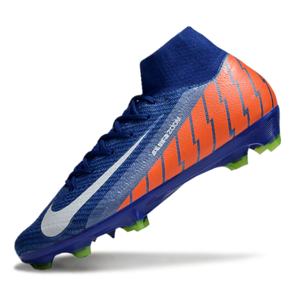 Nike Air Zoom Mercurial Superfly 10 Elite Blue and Orange FG