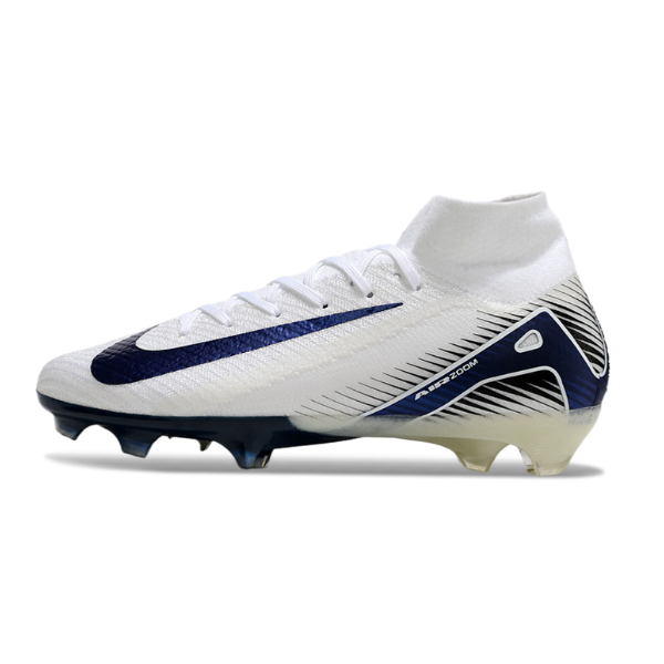 Nike Air Zoom Mercurial Superfly 10 Elite White and Blue FG