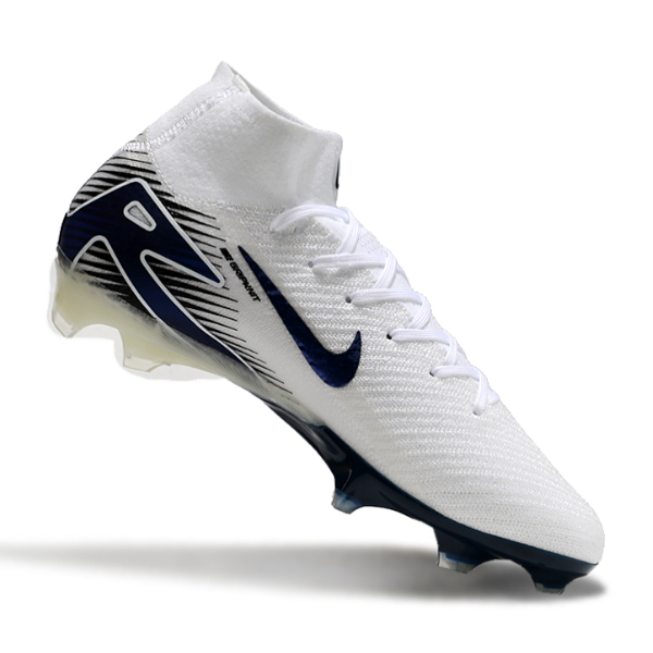 Nike Air Zoom Mercurial Superfly 10 Elite White and Blue FG