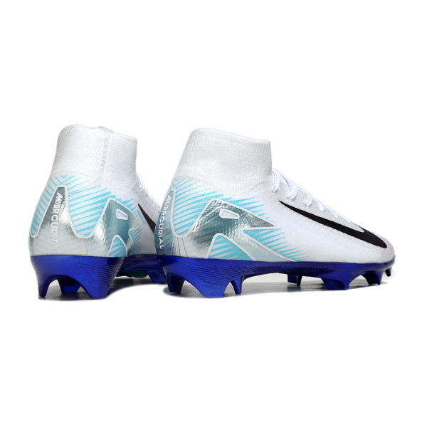 Nike Air Zoom Mercurial Superfly 10 Elite White and Blue FG