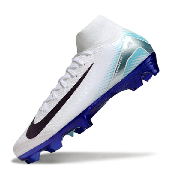 Nike Air Zoom Mercurial Superfly 10 Elite White and Blue FG