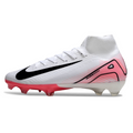 Nike Air Zoom Mercurial Superfly 10 Elite White and Light Pink FG