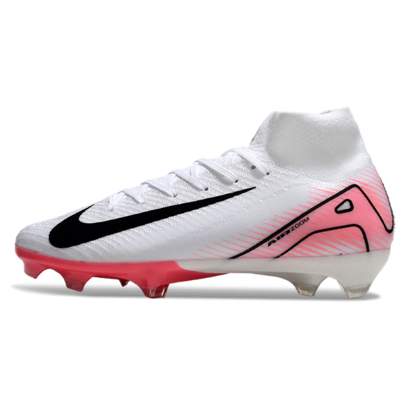 Nike Air Zoom Mercurial Superfly 10 Elite White and Light Pink FG