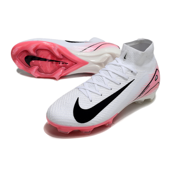 Nike Air Zoom Mercurial Superfly 10 Elite White and Light Pink FG