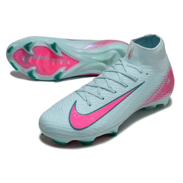 Nike Air Zoom Mercurial Superfly 10 Elite Light Blue and Pink FG