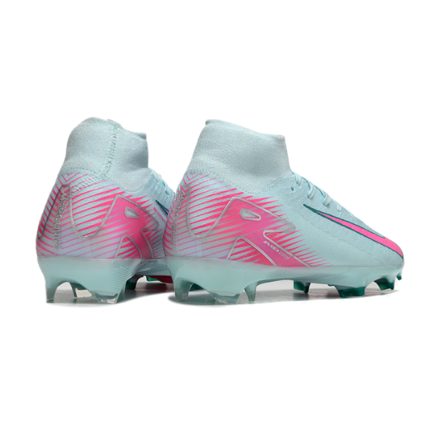 Nike Air Zoom Mercurial Superfly 10 Elite Light Blue and Pink FG