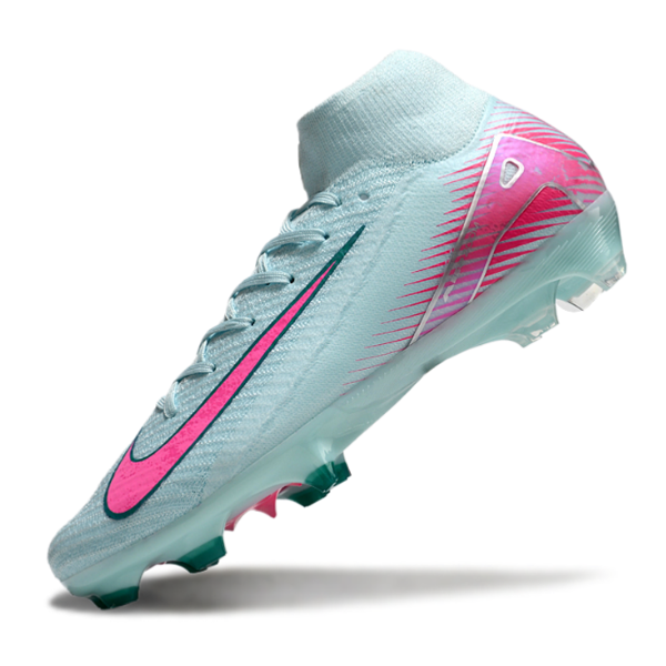 Nike Air Zoom Mercurial Superfly 10 Elite Light Blue and Pink FG