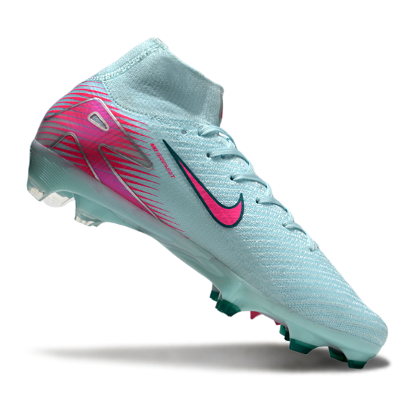 Nike Air Zoom Mercurial Superfly 10 Elite Light Blue and Pink FG