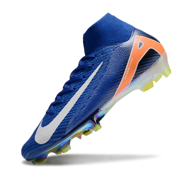 Nike Air Zoom Mercurial Superfly 10 Elite Blue White and Orange FG
