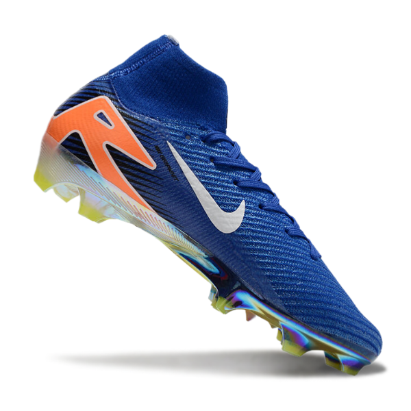 Nike Air Zoom Mercurial Superfly 10 Elite Blue White and Orange FG