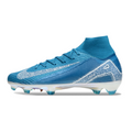 Nike Air Zoom Mercurial Superfly 10 Elite Blue and White FG