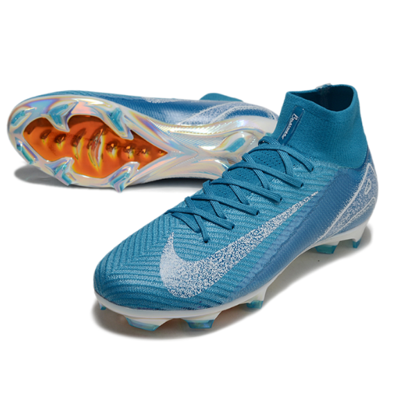 Nike Air Zoom Mercurial Superfly 10 Elite Blue and White FG