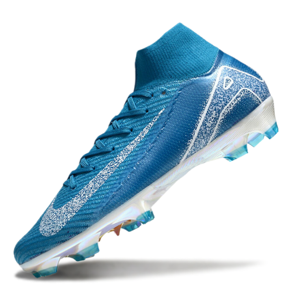 Nike Air Zoom Mercurial Superfly 10 Elite Blue and White FG