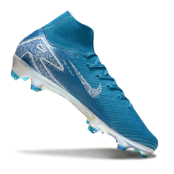 Nike Air Zoom Mercurial Superfly 10 Elite Blue and White FG