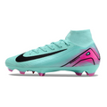 Nike Air Zoom Mercurial Superfly 10 Elite Light Blue and Pink FG